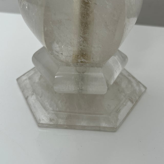 Cut Rock Crystal Candleholder For Sale - Image 4 of 14