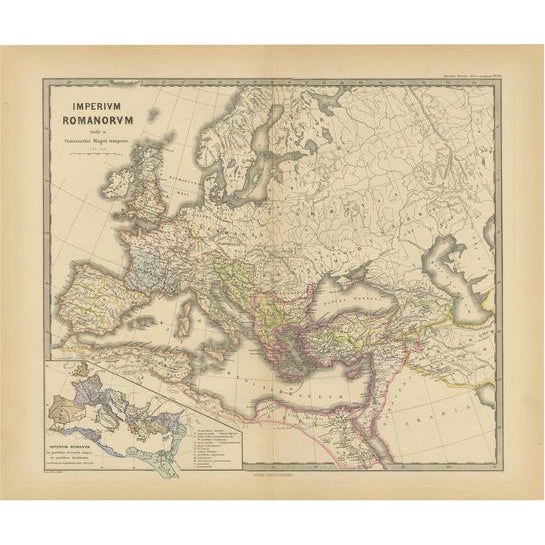 Map of Mediterranean Powers, 1880 For Sale