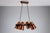 Pendant Lamp in Dark Stained Wood, 1960s For Sale - Image 4 of 12