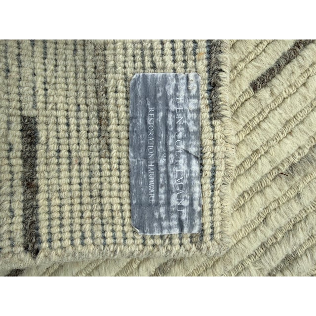 2010s 11ft 9in × 14ft 7in Ben Soleimani for Restoration Hardware Linear Stripe Area Rug For Sale - Image 5 of 14