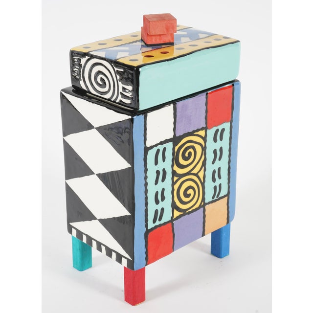 D. Goke 1992 Pandemonium Key West Ceramic Box For Sale In Miami - Image 6 of 8