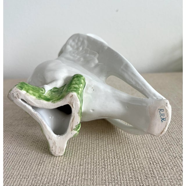 Ceramic Vintage Blanc De Chine Bird Vases - a Pair For Sale - Image 7 of 12