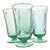 Green Christmas Tree Glasses- Set of Four For Sale