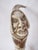 Carved Deer Antler Grim Reaper Face Hidden Blade Folk Art Walking Stick Cane For Sale - Image 4 of 12