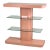 1980s Post Mod 4 Tier Pink Bar For Sale