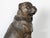 19th Century English 19th Century Terracotta Bulldog Statue with Silver Collar and Glass Eyes For Sale - Image 5 of 11
