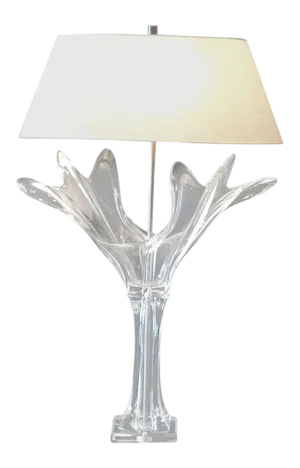 French Crystal Art Verrier Lamp