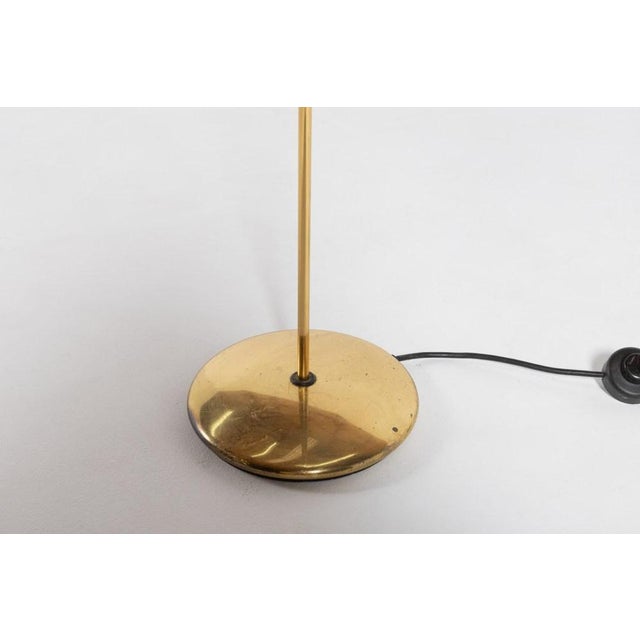 Golden Floor Lamps with Glass Shade, Set of 2 For Sale - Image 3 of 9