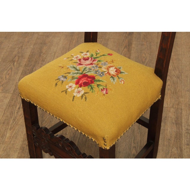 Late 19th Century Antique Renaissance Revival Carved Accent Chair For Sale - Image 5 of 13