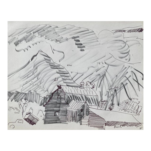 1960s Frank Wallace Pleasant Valley Vermont Mountain Landscape For Sale