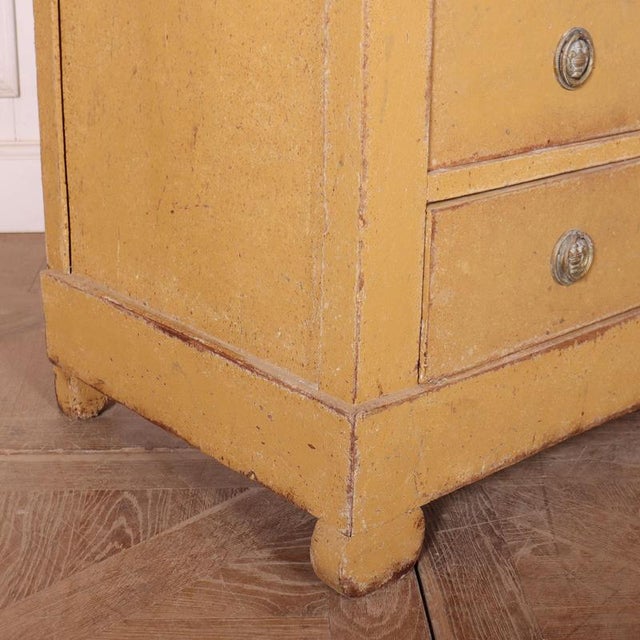 French Painted Commode in Oak For Sale - Image 10 of 15