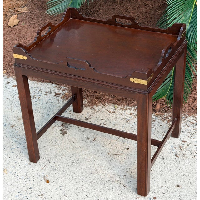 Nice small size Chippendale drinks coffee table perfect for a small area. Well made and in good condition.