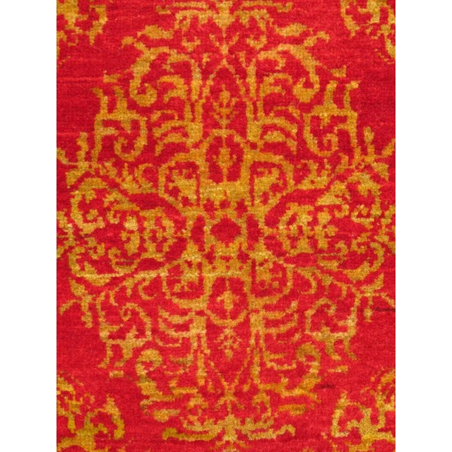 Antique Turkish Ottoman Rug With Floral Medallion in Red, green and Gold Keivan Woven Arts rug TU-VEY-9, country of origin...