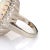 Metal Vintage 14.50ct Natural Opal Diamond Ring 14k White Gold Large Oval Cocktail 5 size 5 For Sale - Image 7 of 7