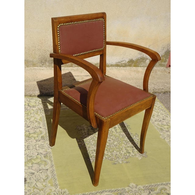 Brown Vintage Art Deco Bridge Chairs, 1940s, Set of 3 For Sale - Image 8 of 18