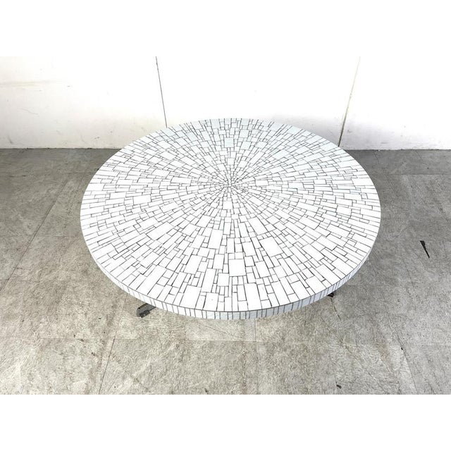 Vintage Ceramic Mosaic Coffee Table attributed to Heins Lilienthal, 1960s For Sale - Image 10 of 12