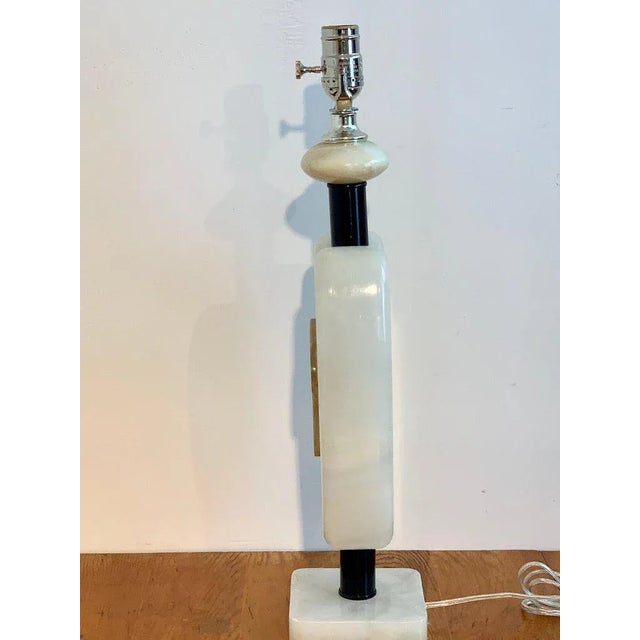Mid 20th Century Italian Mid-Century Marble Ameba Sculpture Lamp For Sale - Image 11 of 13