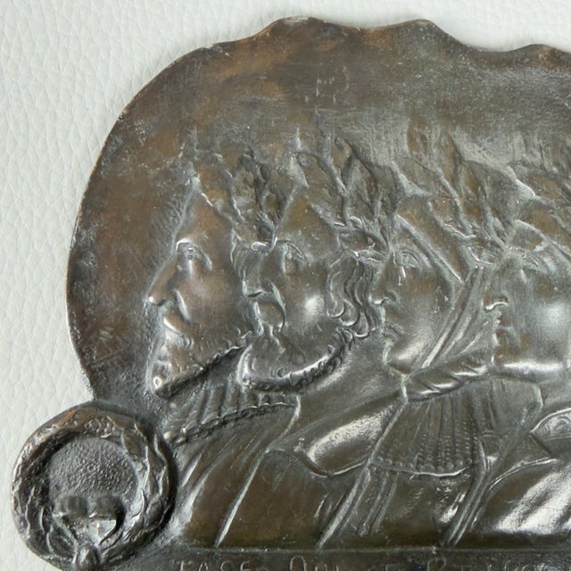 High Relief Bronze Sculpture by Ignoto, 1940s For Sale - Image 5 of 11