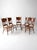 Vintage Oak Dining Chairs Set of 5 For Sale - Image 4 of 18