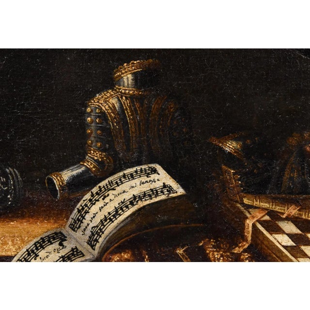 Francesco Noletti Detto Il Maltese, Still Life with Armor, 1640, Oil on Canvas, Framed For Sale - Image 8 of 16