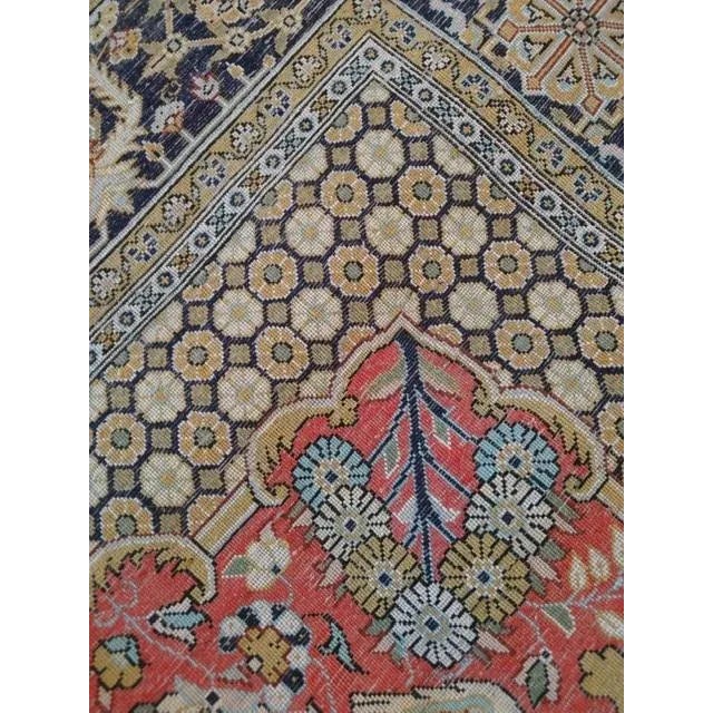 1970s 1970's Persian Silk Qum, 3'8" X 6' For Sale - Image 5 of 7
