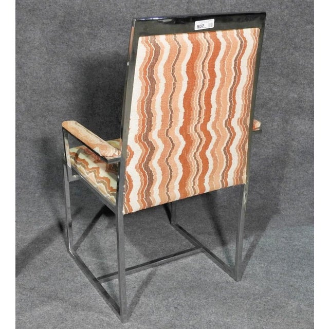 Milo Baughman 1960s Mid-Century Sleek Dining Chairs - 6 Pieces For Sale - Image 4 of 6