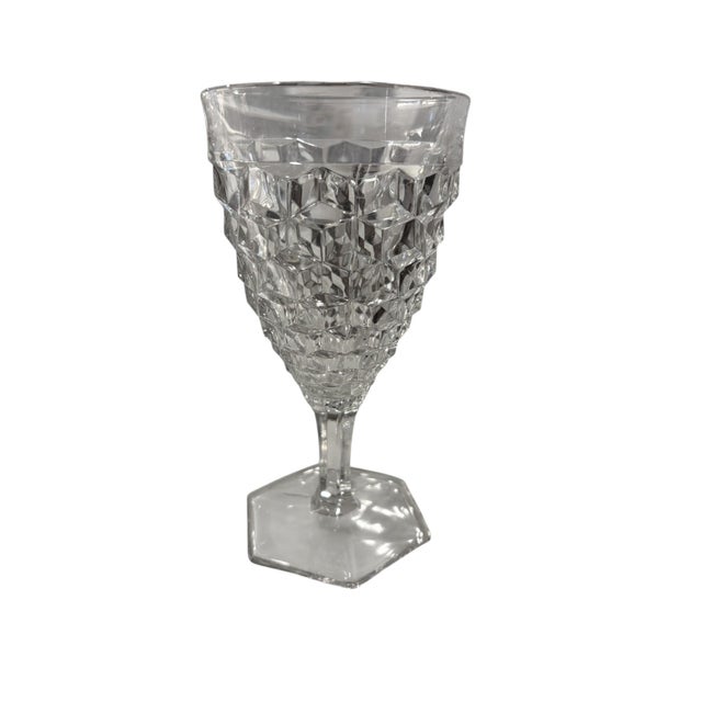 Mid 20th Century Fostoria Water Goblets - 6 pcs For Sale - Image 10 of 13