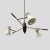 1950s Pendant Light with Articulating Shades by Luigi Sarfati, 1950s For Sale - Image 5 of 6