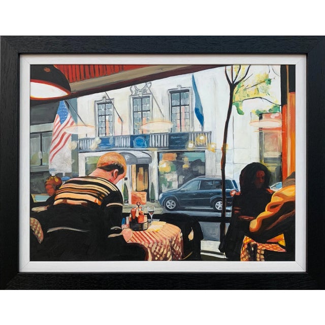 Paint Still Life Painting of American Diner Interior New York City by British Artist, 2019 For Sale - Image 7 of 7