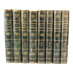 1833 French "Dictionnaire De La Conversation Et De La Lecture" Books, Set of 8