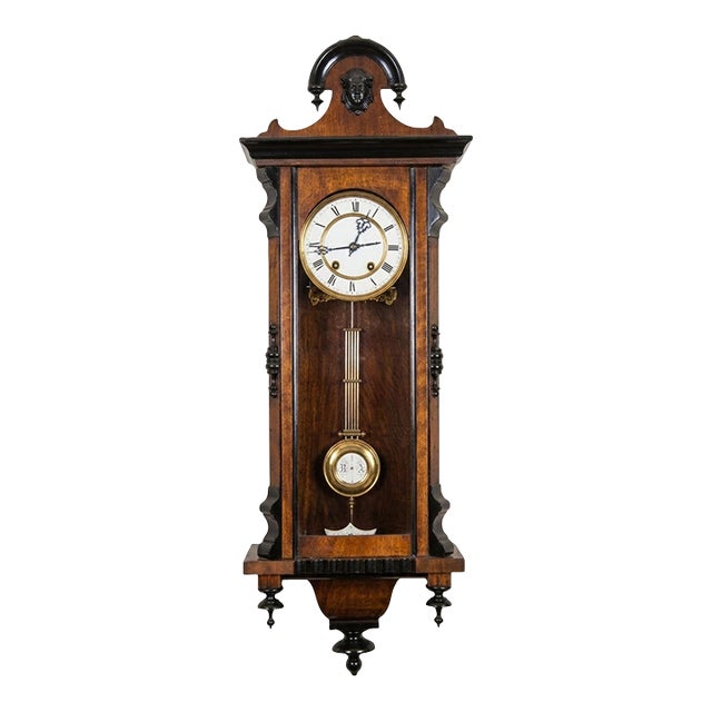 Circa 1890s, Exceptional Antique Viennese Regulator Wall Clock by Carl Werner For Sale