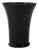 Italian Black Ceramic Vase in Marble, 1970s For Sale