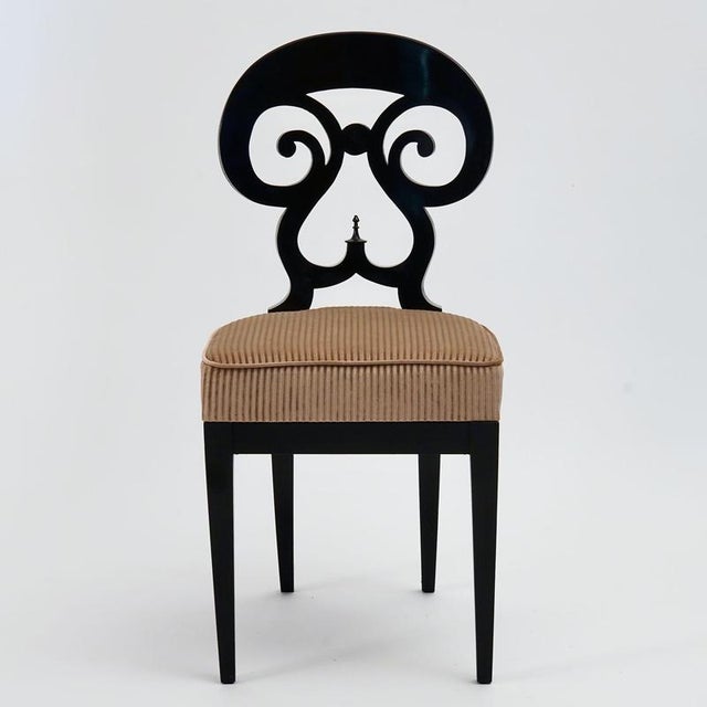 Biedermeier Ebonized Dining Chairs, Set of 8 For Sale - Image 6 of 18
