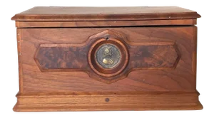 Handmade Redwood Box With Medallion