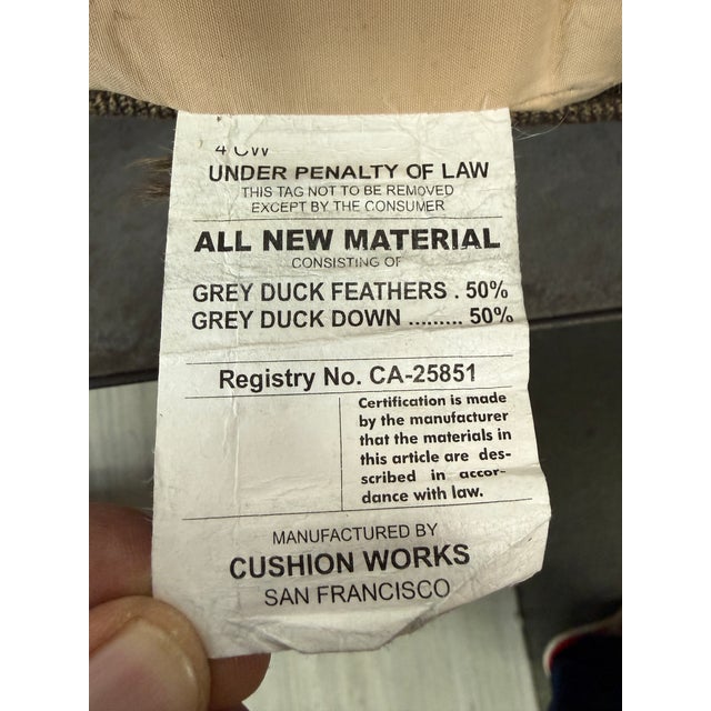 Design Plus Gallery presents a Pair of Mellila Decor Pillows by David Duncan for Fortuny Fabrics. The pillows have a bold...