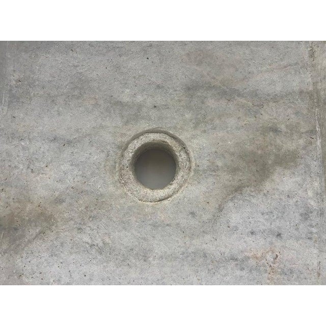 Mid 20th Century Italian Stone Sink With Distressed Finish For Sale - Image 4 of 10