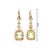 Mid-Century Victorian Revival Lab Grown Sapphire Drop Earrings For Sale - Image 4 of 5