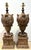 Pair of Italian Baroque Style Carved & Polychromed Wood Urns, Now as Lamps For Sale - Image 10 of 18