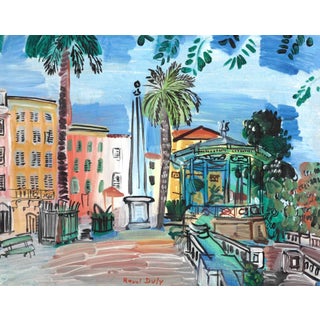 Raoul Dufy La Place Dhyeres Giclee LTD Edition For Sale