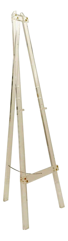 Acrylic and Brass Easel Stand