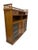 Dutch Oak notary cabinet, 1900-1920 Antique large notary cabinet or Cartonnière with 8 archive boxes, covered with green...