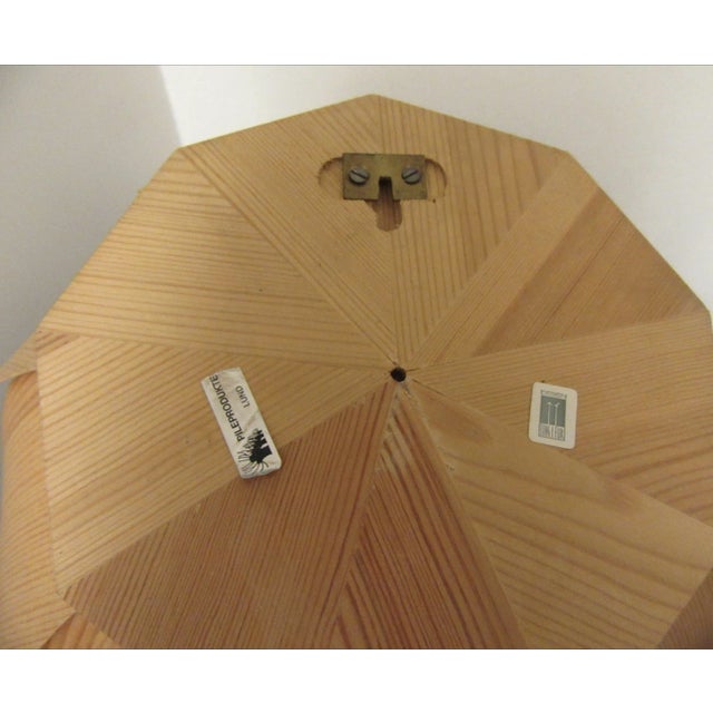 Large Swedish Pine Wall Flower Lamp, 1960s For Sale - Image 5 of 6