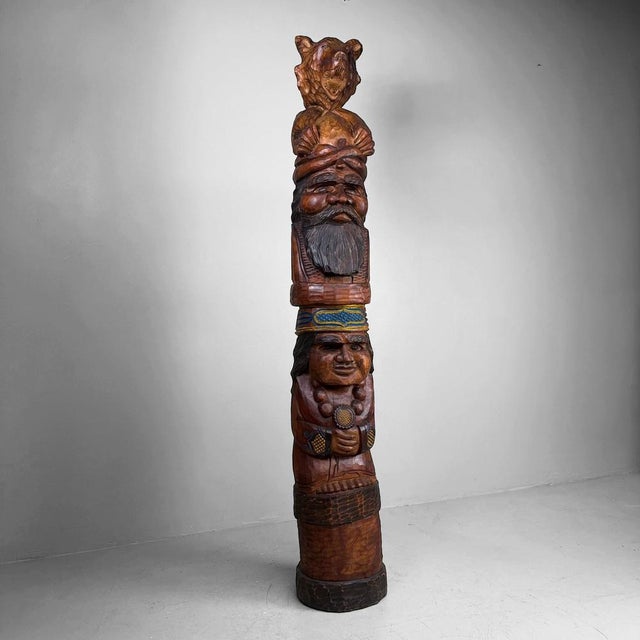 Ainu Totem Sculpture, Hokkaido, Japan, 1960s-1970s For Sale - Image 16 of 18