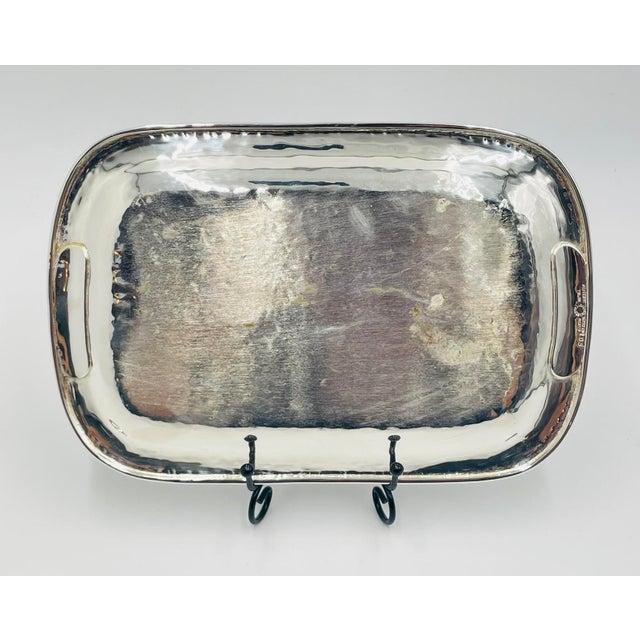 1970s Los Castillo Taxco Pelican Creamer, Sugar & Serving Tray, Mexican Silversmithing - 3pcs For Sale - Image 17 of 18