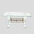 This 195’s Italian design coffee table features a glass structure held together by brass metal frame. The design is...