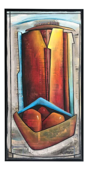 Abstract Mixed Media Painting, Juan Navarette