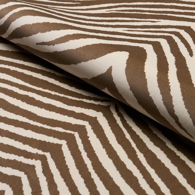 Schumacher SAMPLE - Schumacher Blixen Velvet Fabric In Safari For Sale - Image 4 of 5