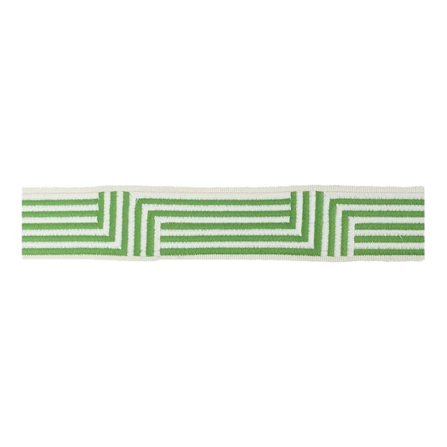Sample - Schumacher Osilas Tape in Green For Sale