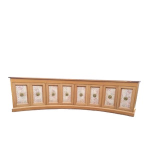 Vintage Mid Century Modern Wood Credenza. For Sale