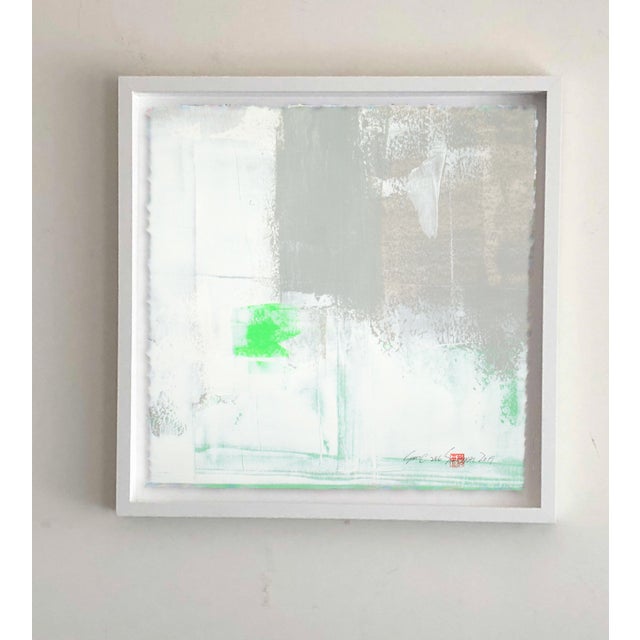 In this series as the layers of abstract color-content begins to take shape, I then use various tools to hard chunks of...